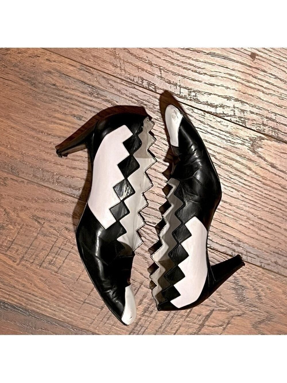 PHILIPPE MODEL Paris vintage leather heels.  Made in Italy. Size 37.5